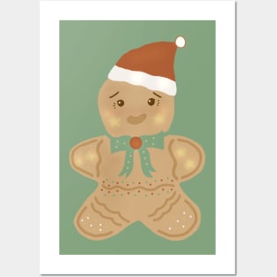 Christmas Gingerbread Cookie Posters and Art